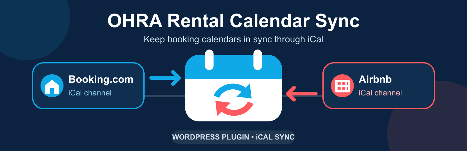 OHRA Rental Calendar Sync — synchronizacja Booking.com i Airbnb przez iCalendar